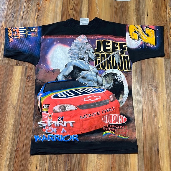 1998 Jeff Gordon Shirt AOP Medium Spirit Warrior 90s Y2K NASCAR M Chase Authenti